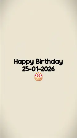 HBD 25 JANUARY 2026