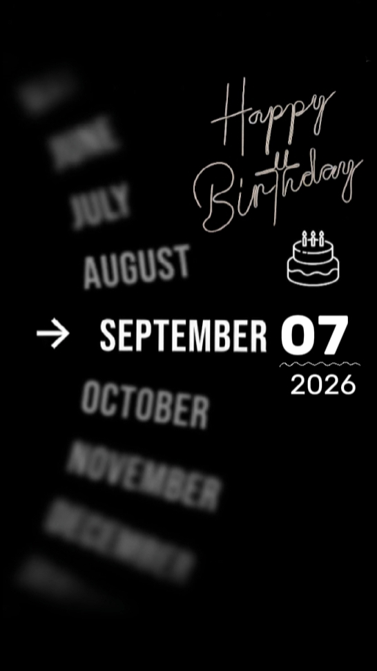 BDAY SON 7 SEPTEMBER