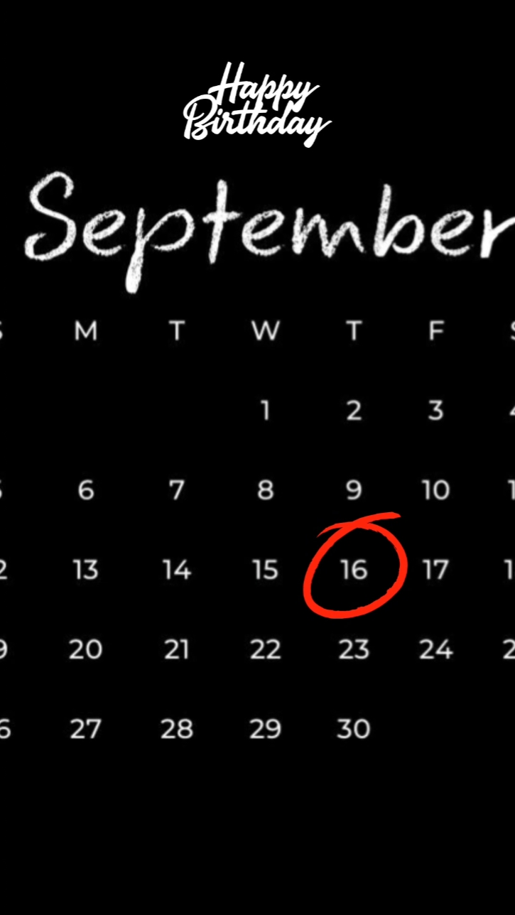 HBD 16 DE SETEMBRO