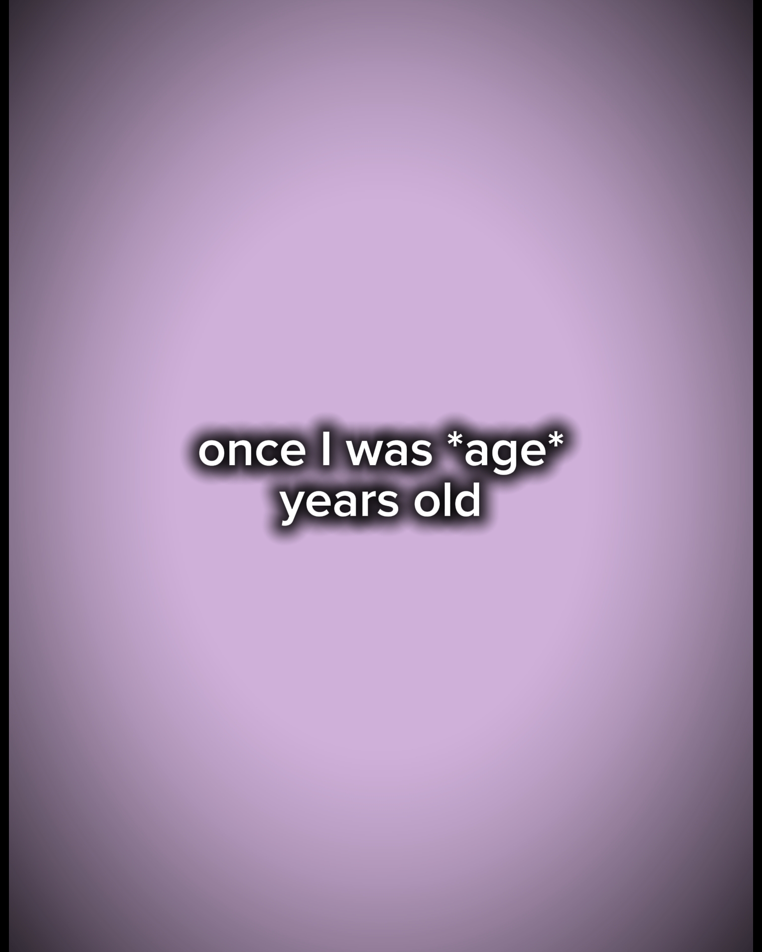 Uma vez eu tinha 20 anos