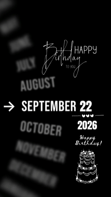ANNIVERSAIRE LE 22 SEPT