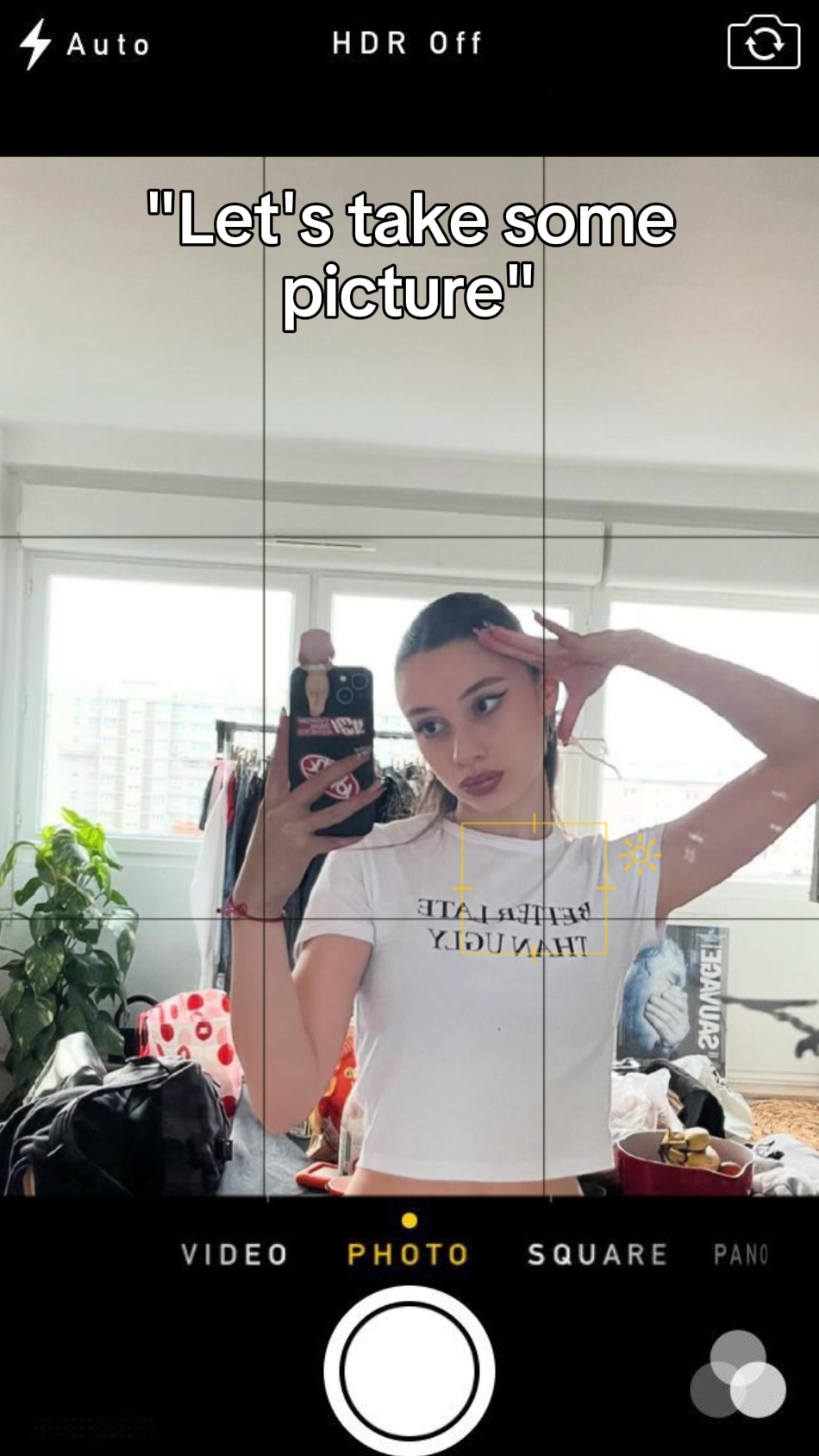 Tendência de tirar fotos 