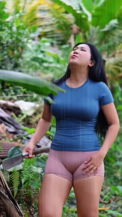Pisang kepok dikebun
