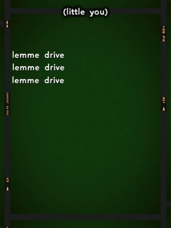 let me drive 