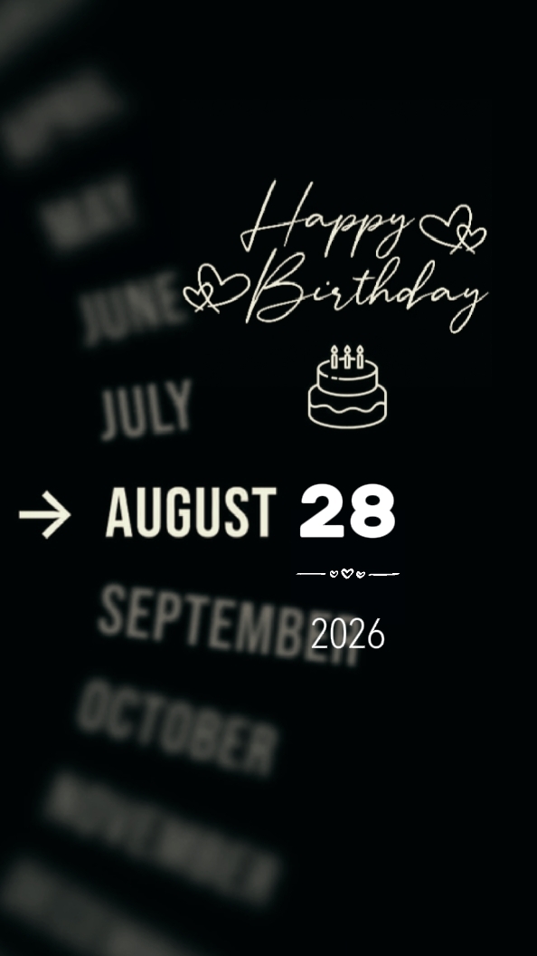 HBD AGUSTUS 28