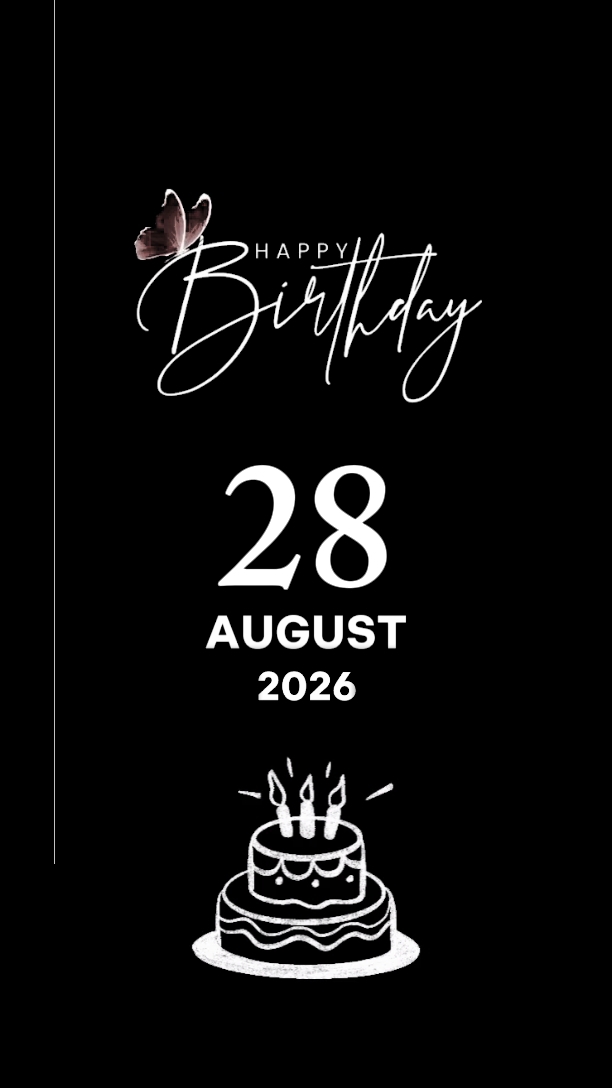 Hbd daughter 28 Aug