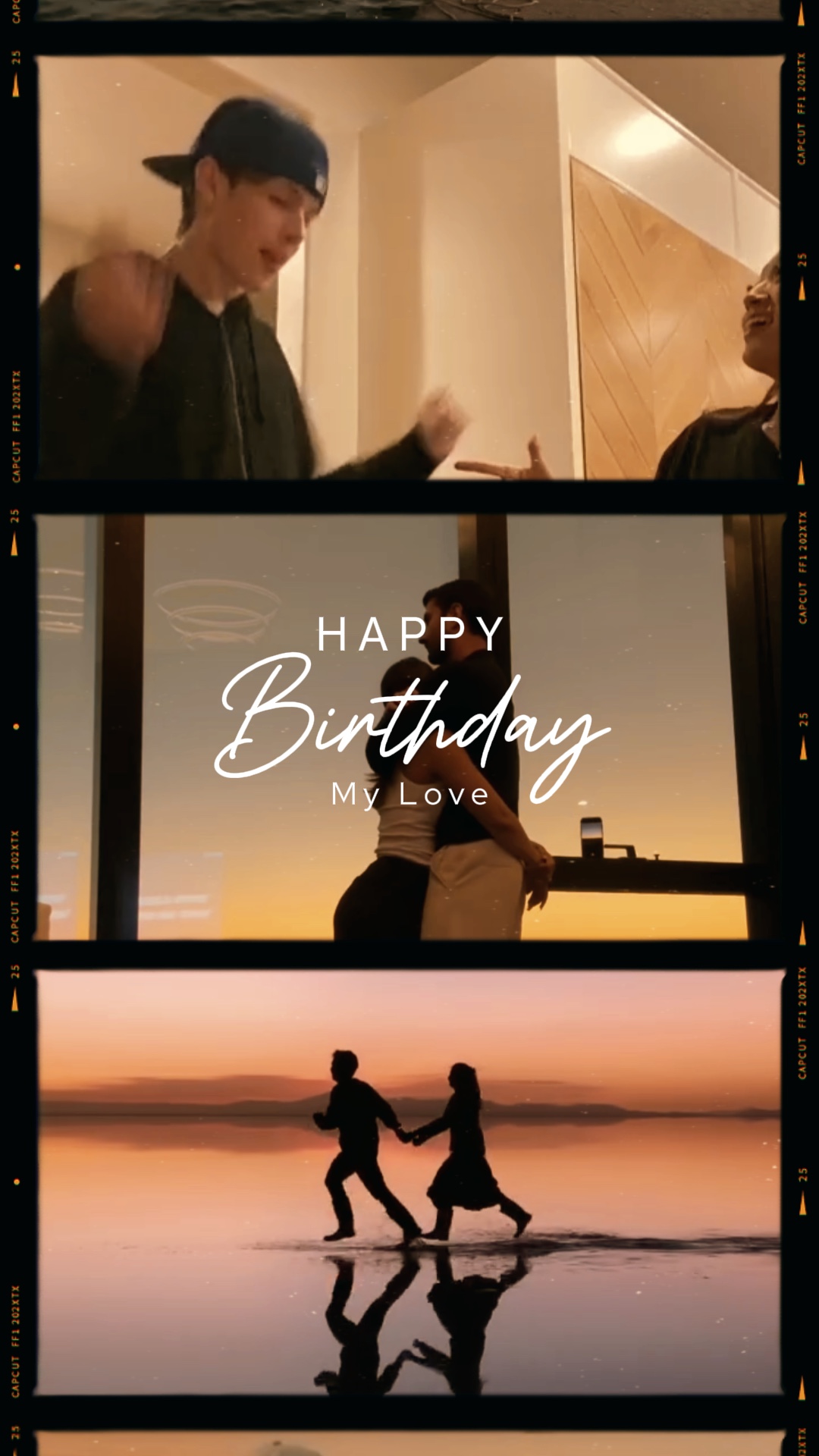 birthday film scroll