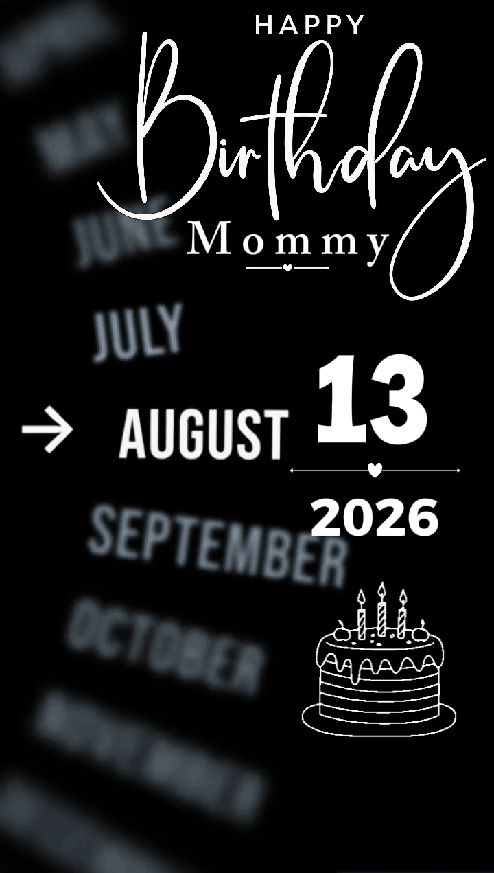 ANIVERSÁRIO MAMÃE 13 DE AGOSTO