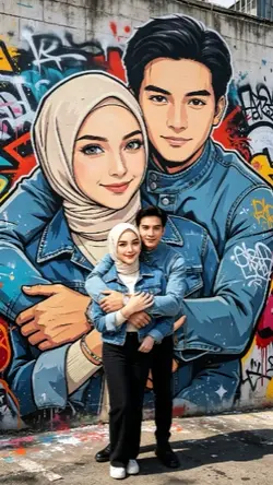 AI coupel graffiti