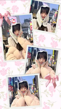 pink white cute