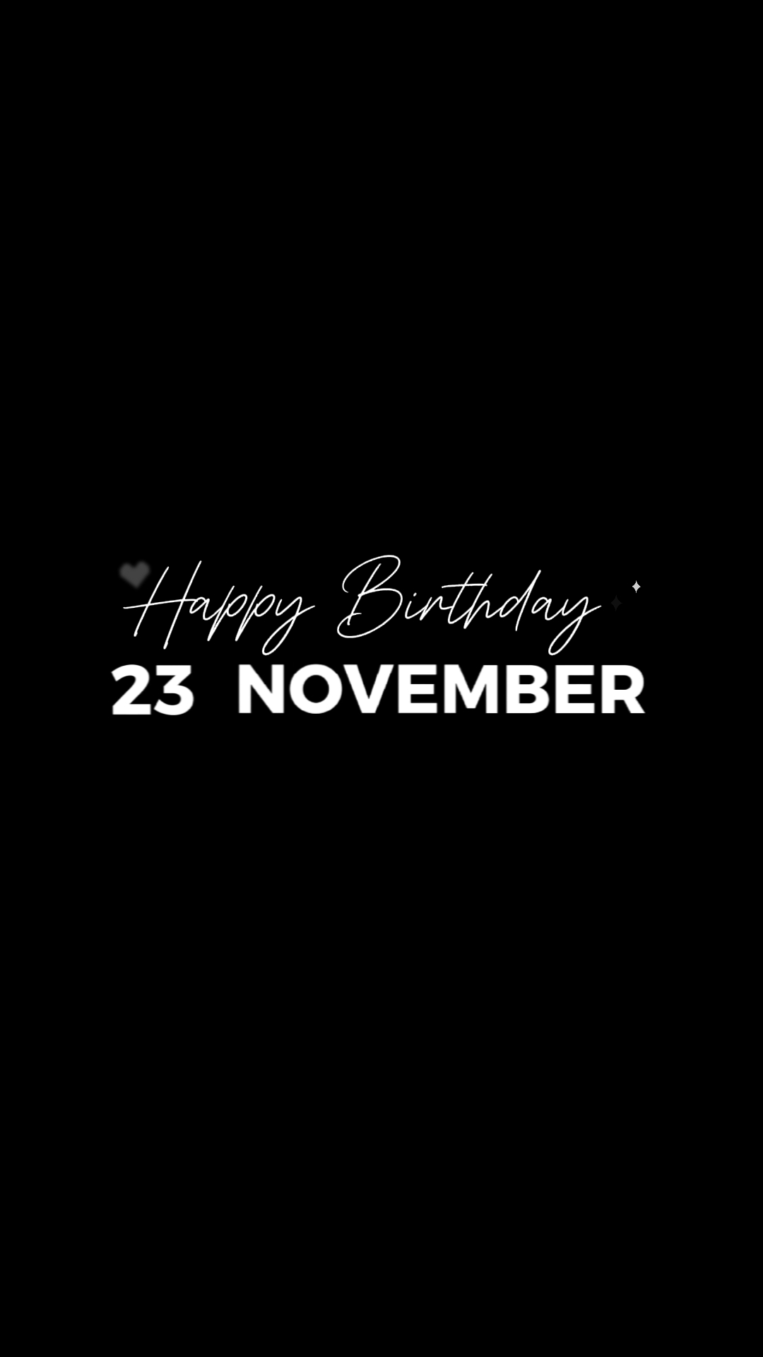 23 NOVEMBER BIRTHDAY