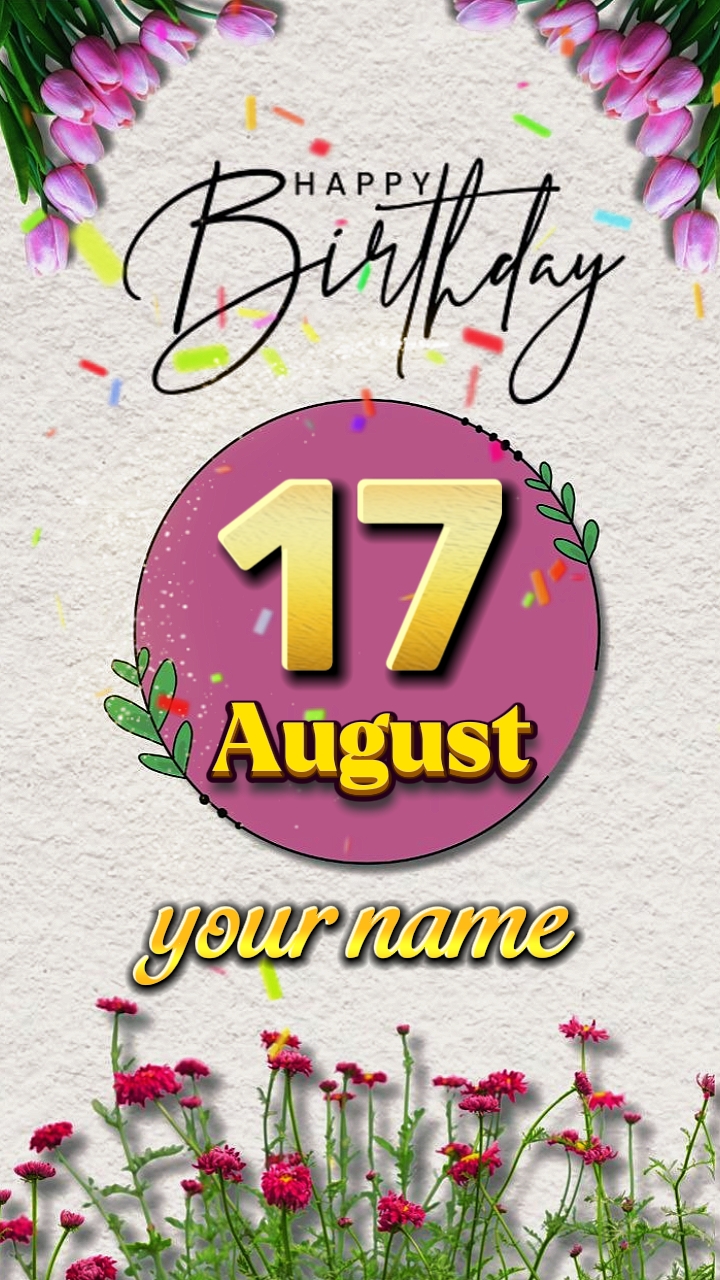 HBD 17 August 2026
