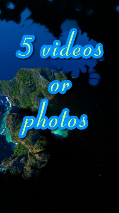 5 vídeos ou fotos 