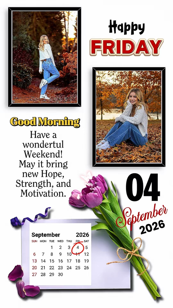 Friday 4 Sept 2026