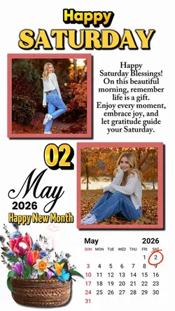 Saturday 2 May 2026