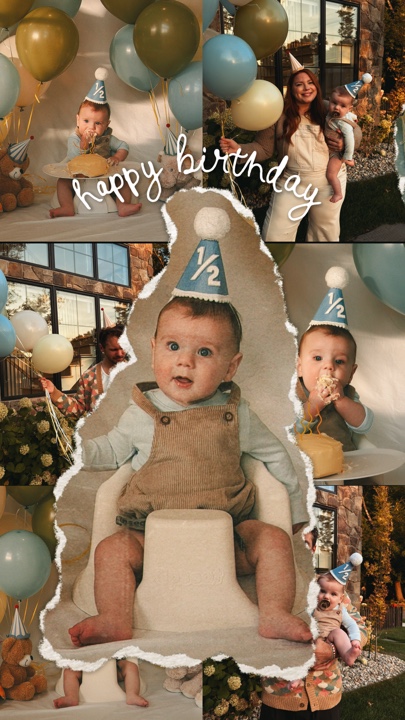 Birthday baby photo