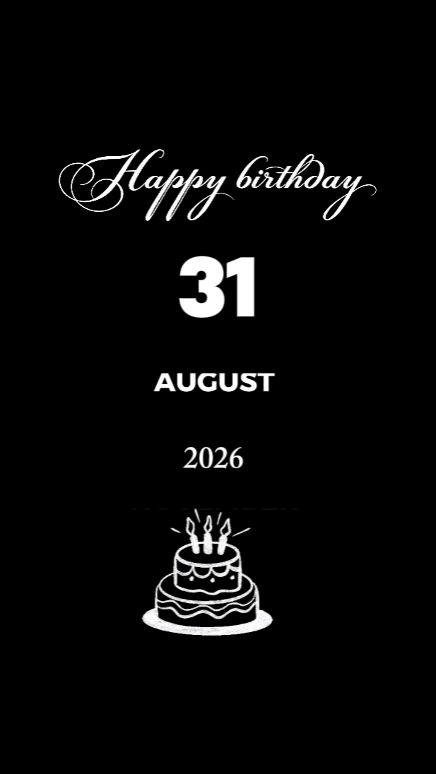 HBDY BABY 31 AUGUST