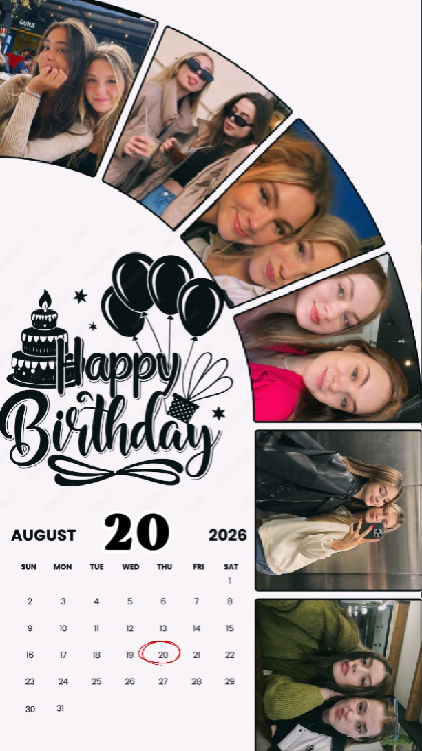 BIRTHDAY 20 AUGUST 