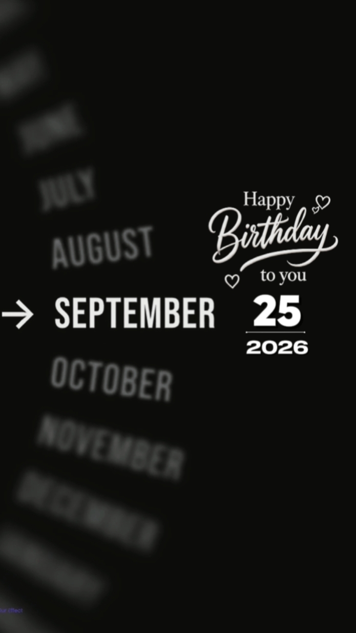 25 de setembro brthdy