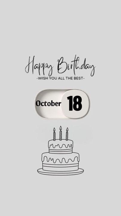 18 de octubre cumpleaños 