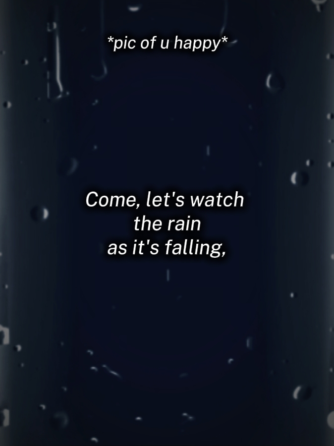 Lluvia mientras cae