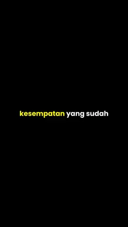 Kesempatan yg sudah