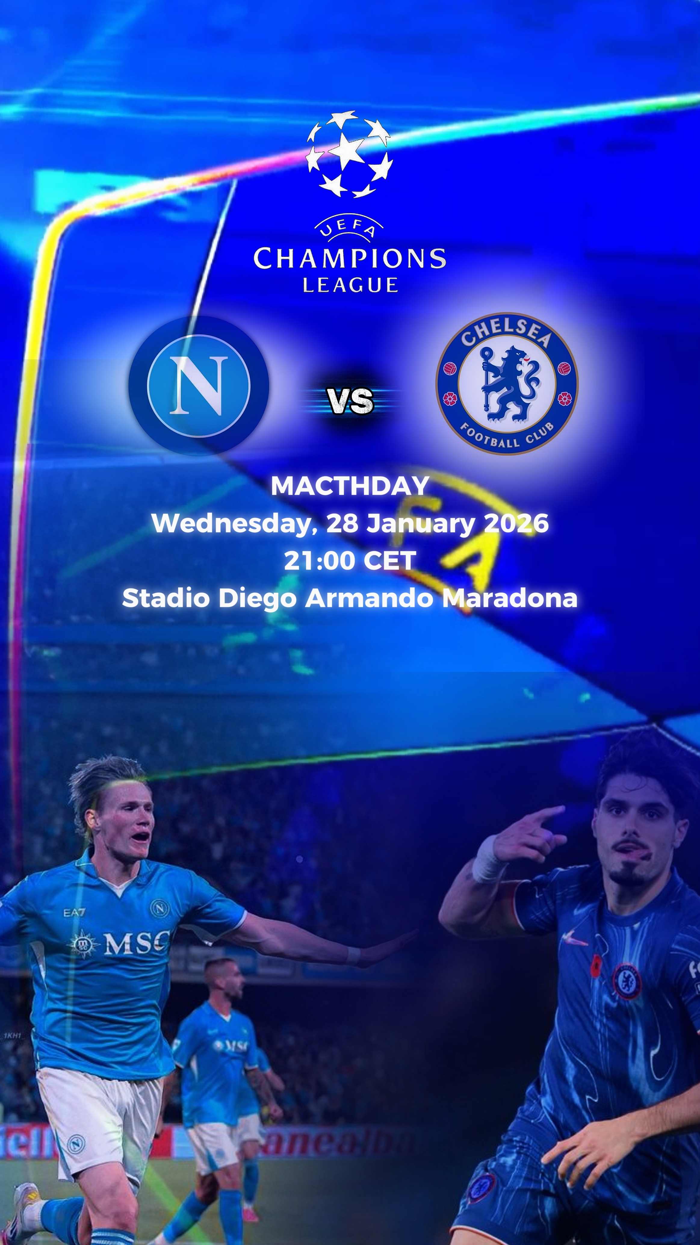 hari pertandingan ucl