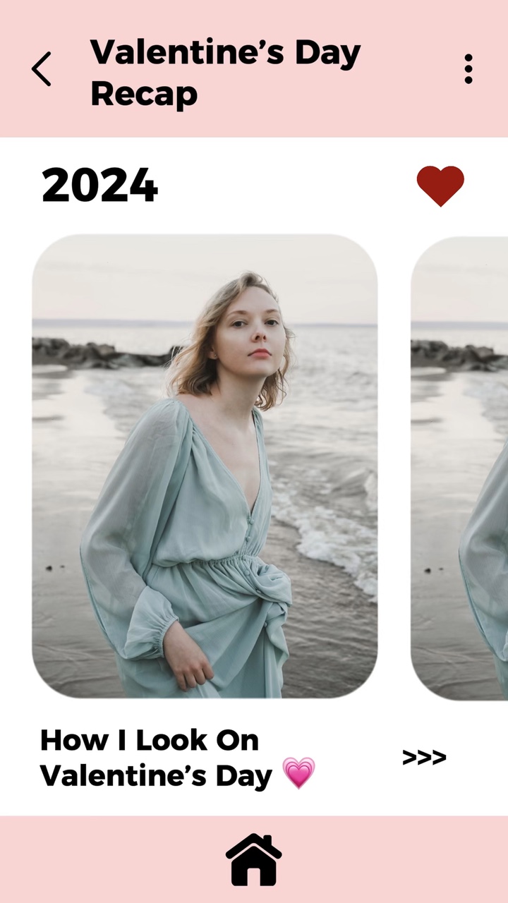 Venta del Día de San Valentín Exhibición de productos de ropa de mujer en estilo TikTok