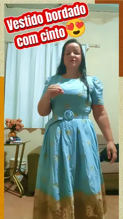 Vestido bordado 