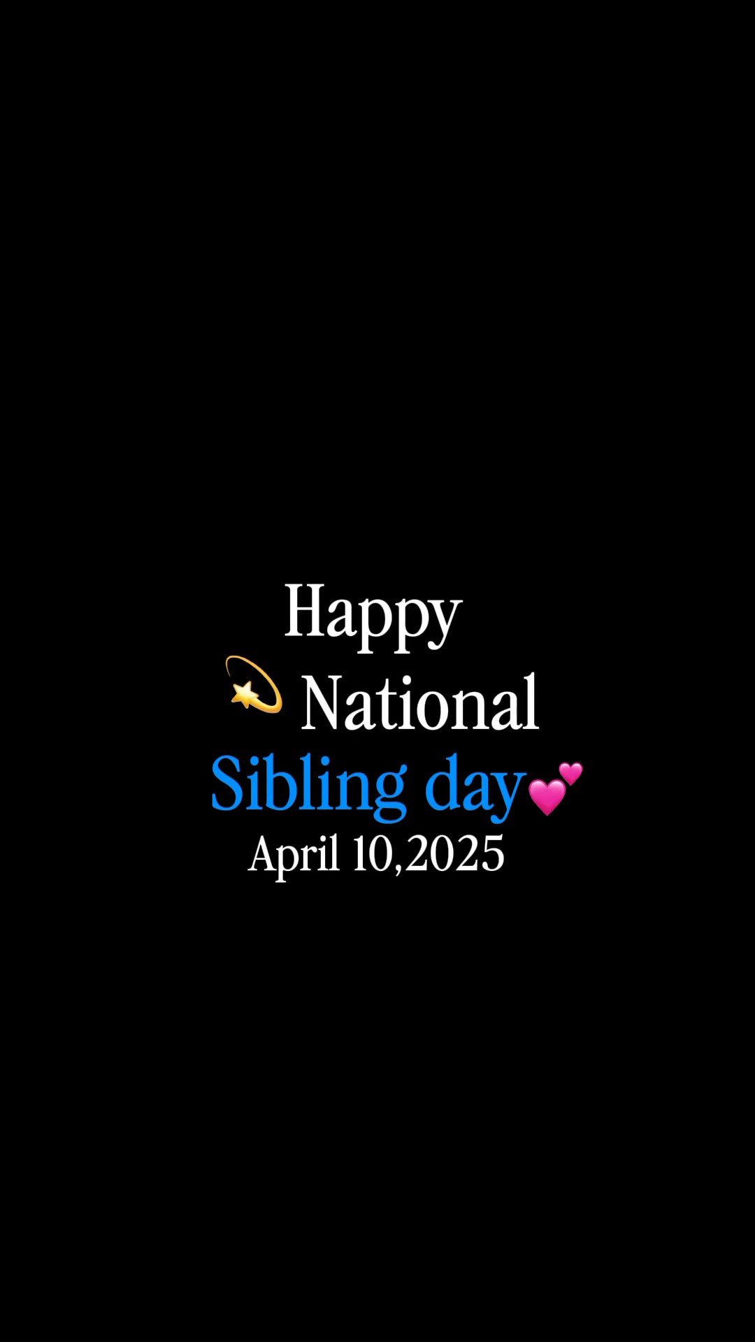 National Sibling Day