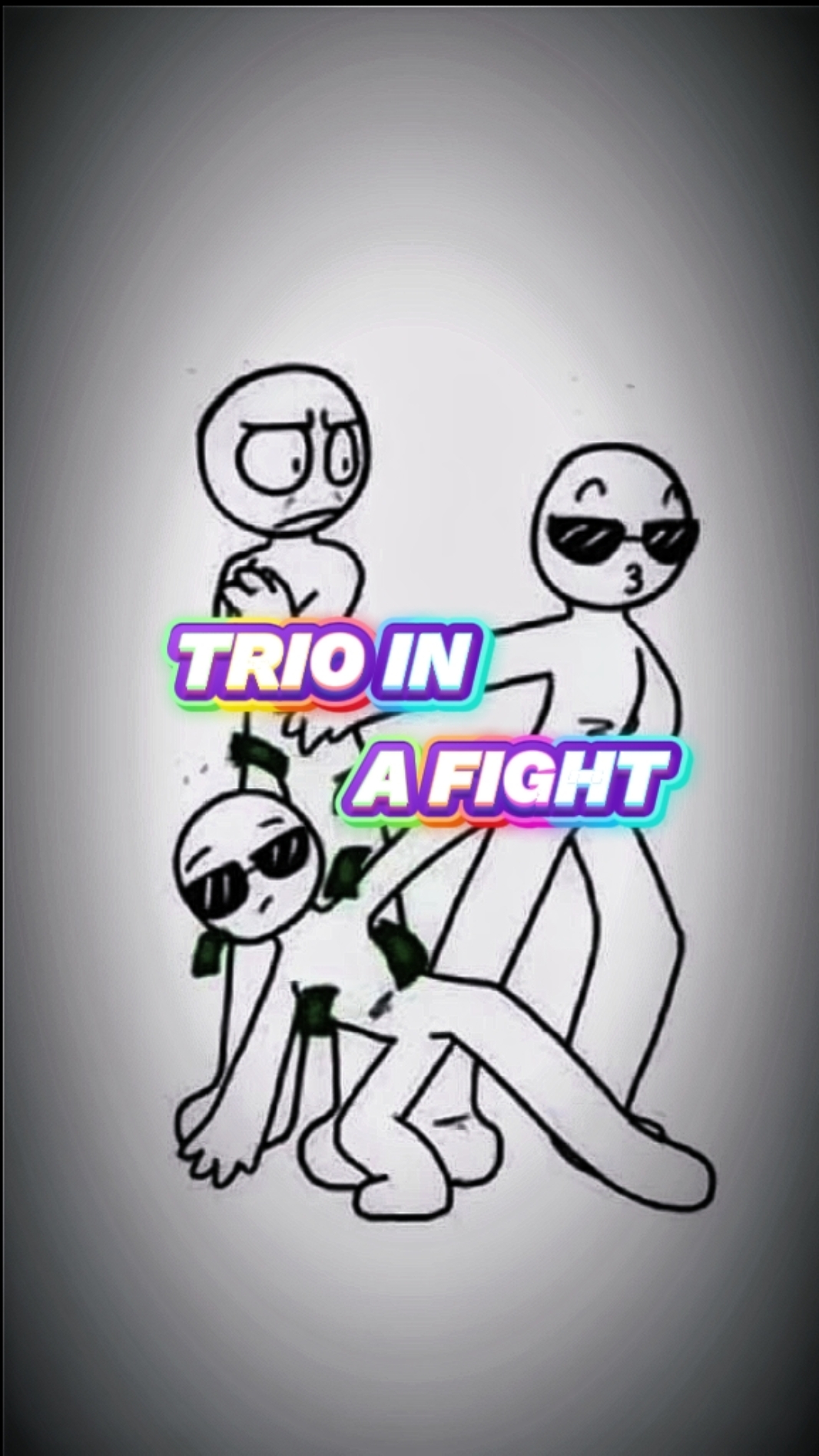 Trio dans un combat