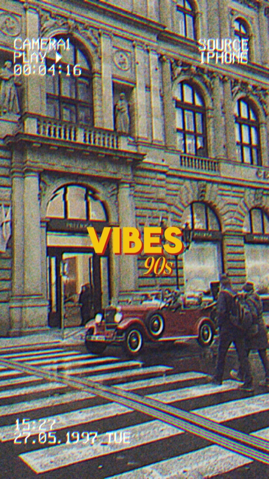 Vhs retro vibrações dos anos 90