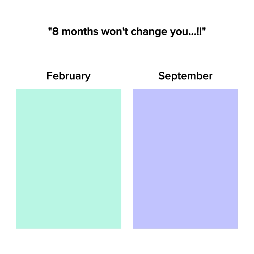 8 months wont change