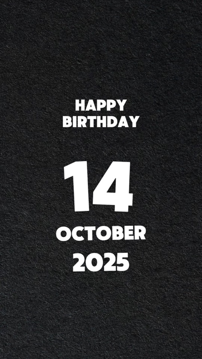 Birthday 14 october 