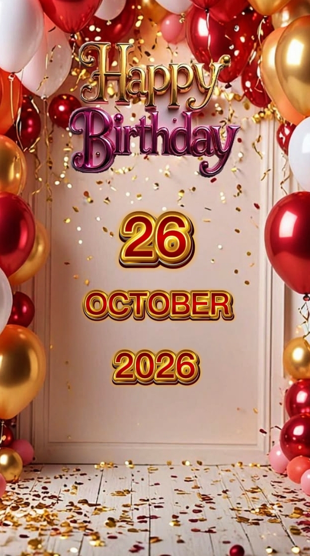 Birthday 26 OCTOBER 