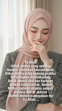 Doa untuk anakku