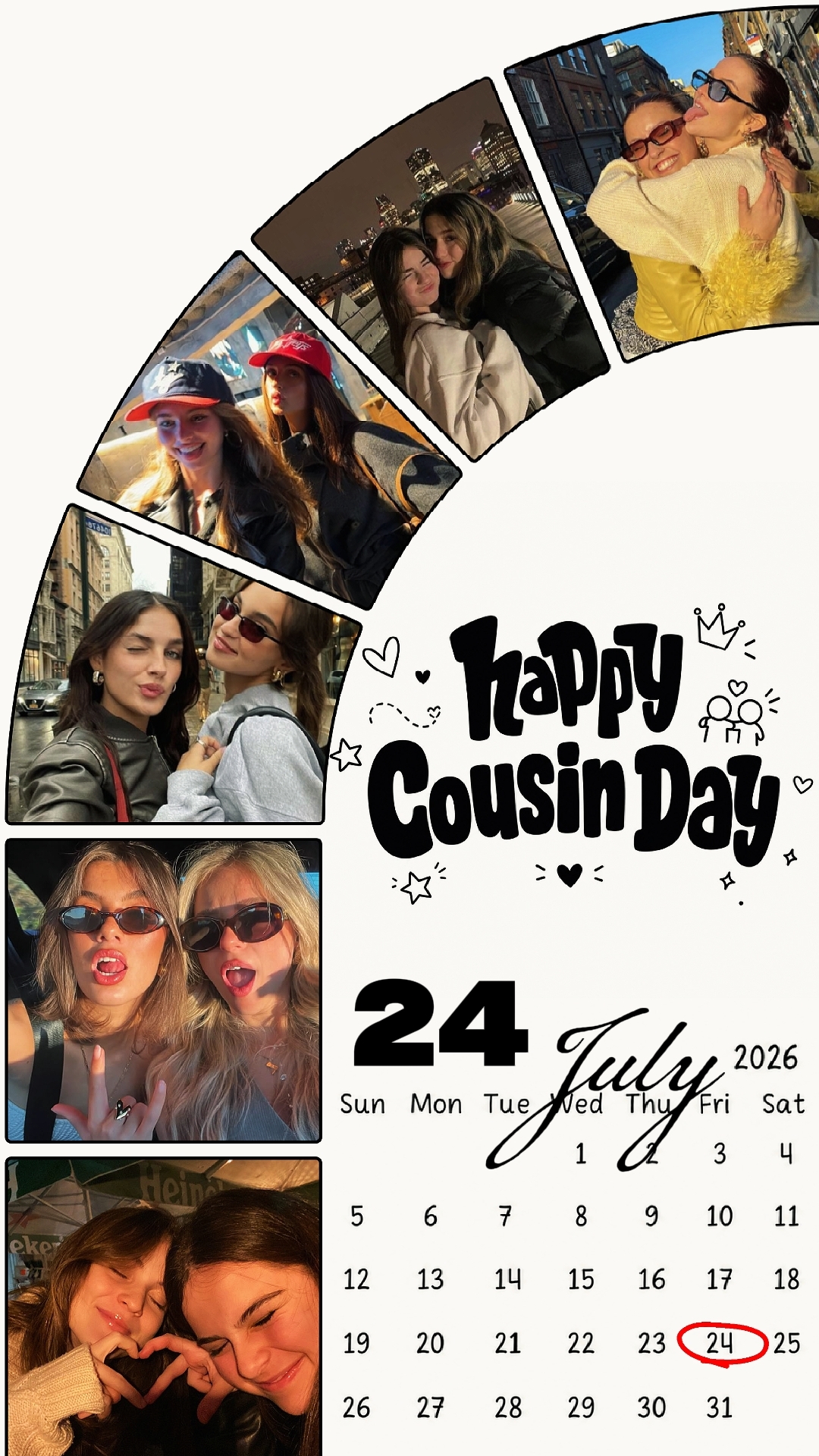 Cousin day 24 juillet 