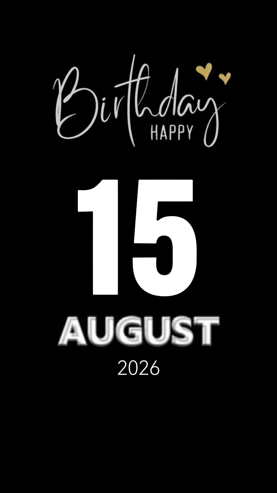 Cumpleaños 15 de agosto 