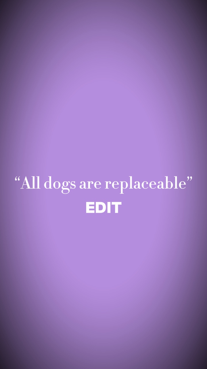 Replaceable dog edit