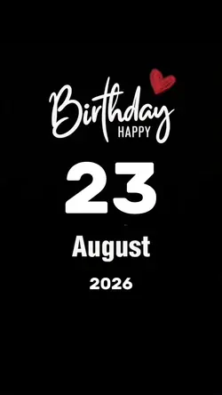 Hbd 23 August 2026