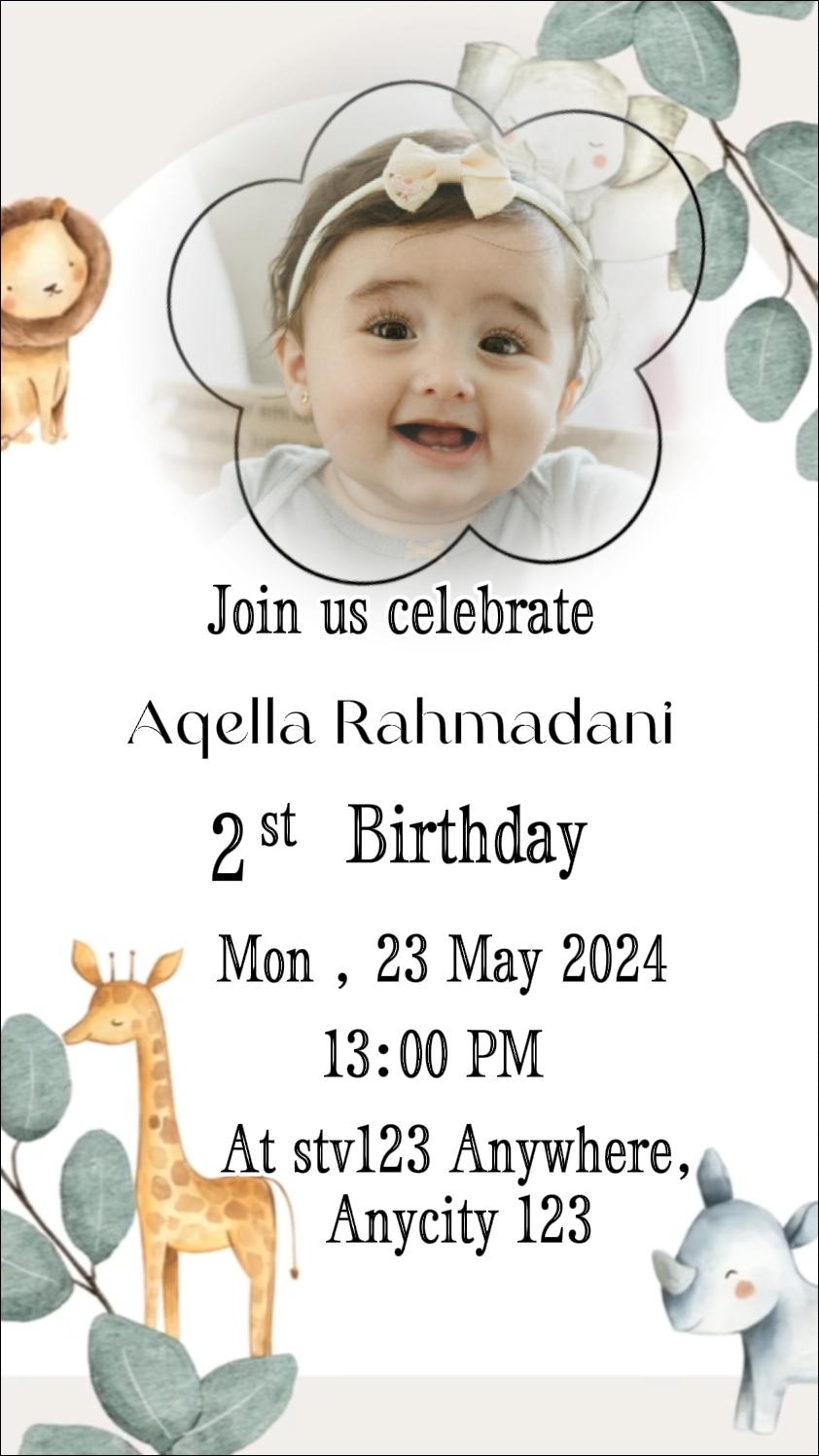 Invitación de cumpleaños 