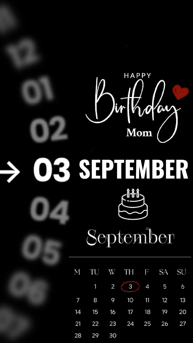 hbd mom 03 september