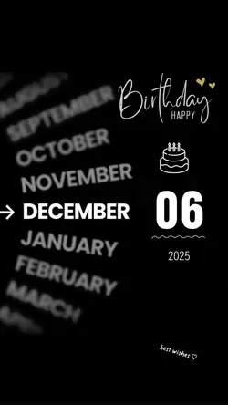 hbd 0y December 2025