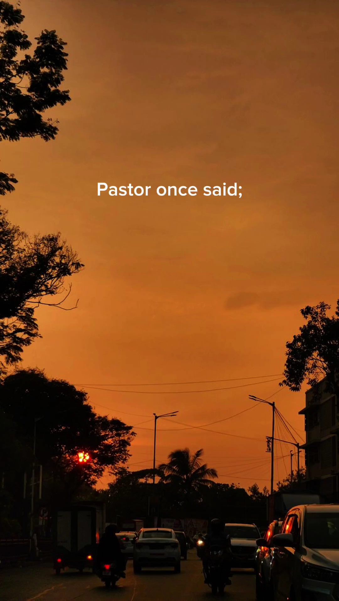 Pastor disse uma vez