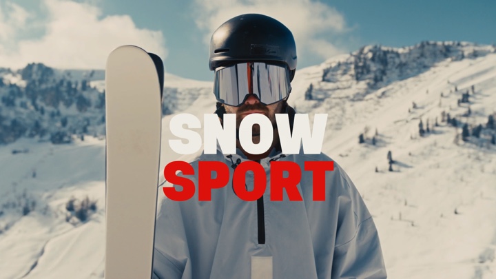 Snow sport cinematic