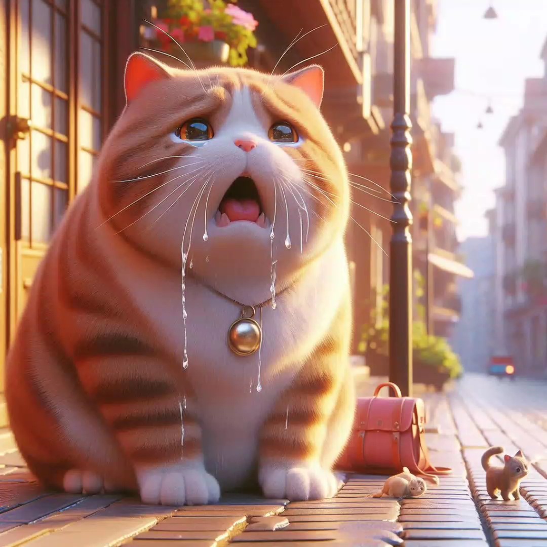 sad cat