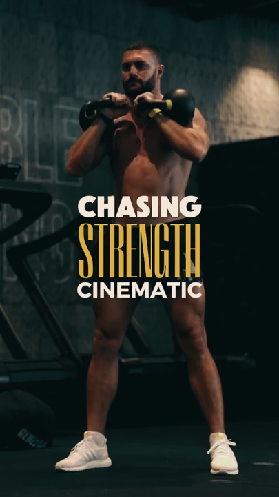 Cinematic gym vlog