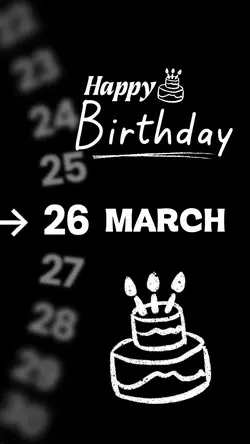 birthday 26 March