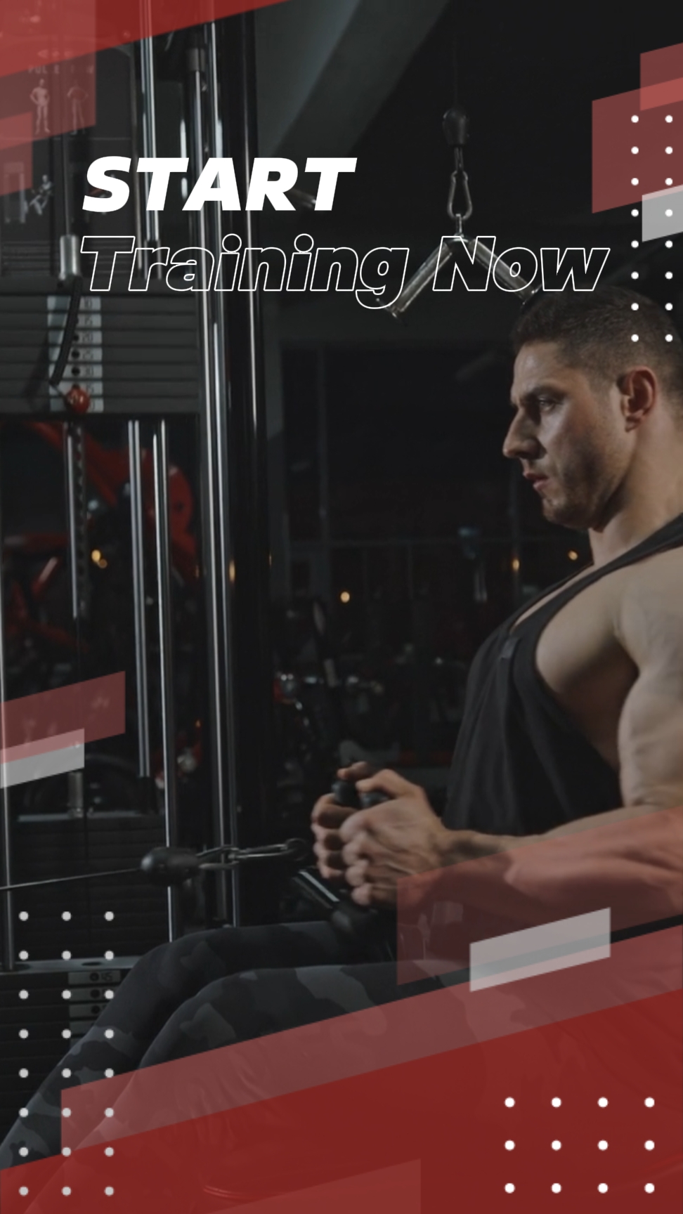 Promosi GYM Hari Ayah Merah dan Hitam