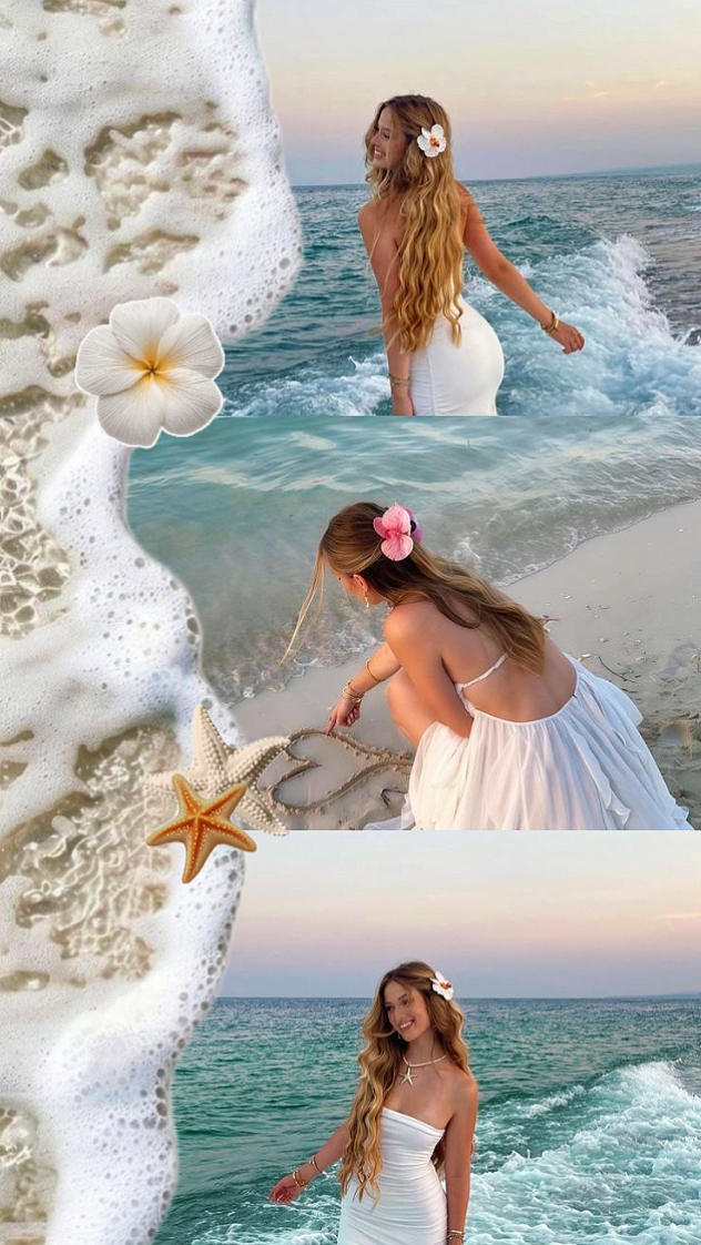 beach photo collage 
